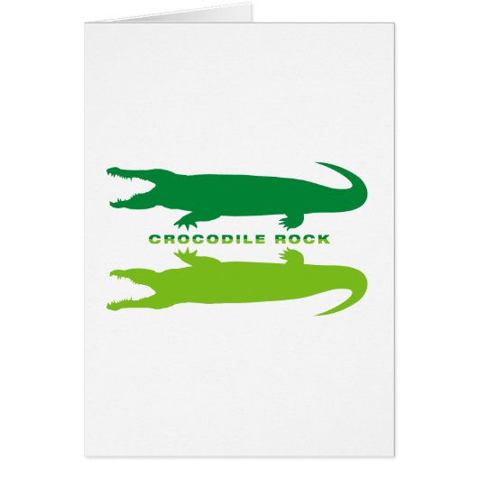 Crocodile Reflection (Green) Cards (Front)