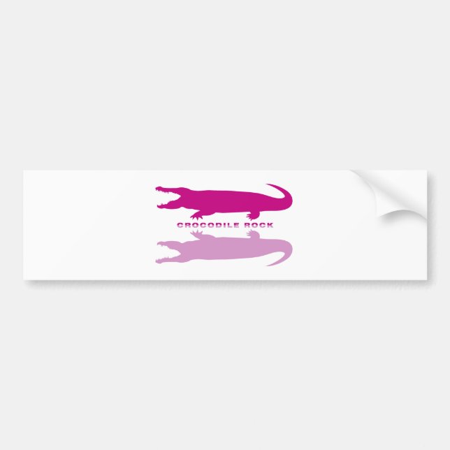 Crocodile Reflection Purple) Bumper Sticker (Front)