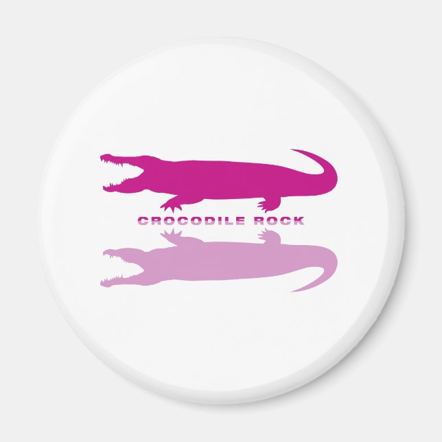 Crocodile Reflection Purple) Magnet (Front)