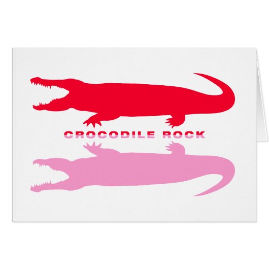 Crocodile Reflection (Red) Cards (Front Horizontal)