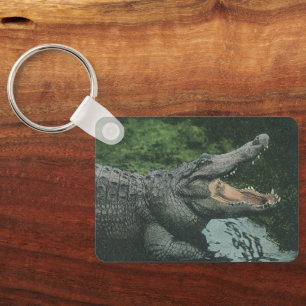 Crocodile Reptiles, Vintage Marine Animal Life Keychain