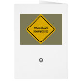 crocodile road sign cards (Back)