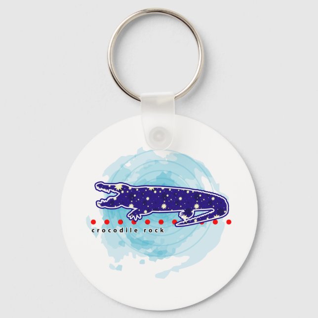 Crocodile Rock Keychain (Front)