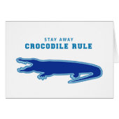 Crocodile Rule (Blue) (Front Horizontal)