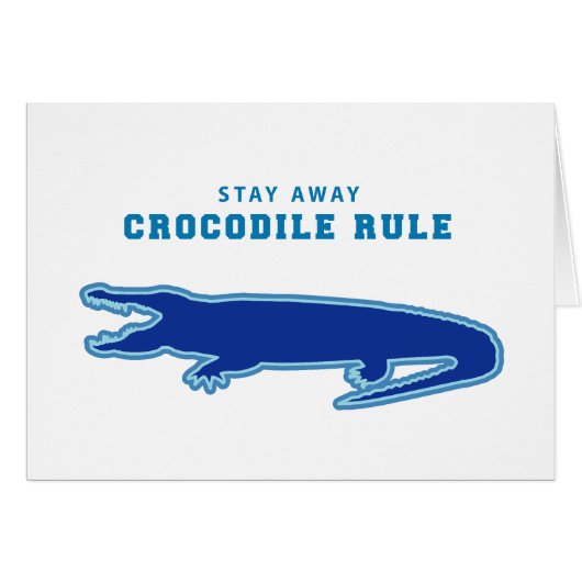 Crocodile Rule (Blue) (Front Horizontal)