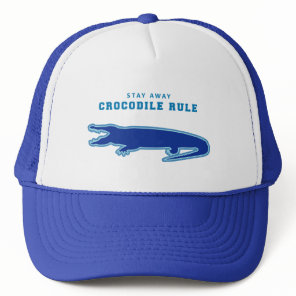 Crocodile Rule (Blue) Trucker Hat