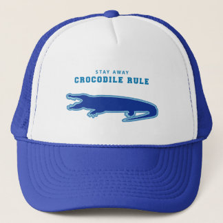 Crocodile Rule (Blue) Trucker Hat