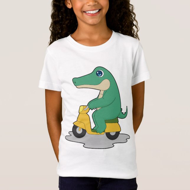 Crocodile Scooter T-Shirt (Front)