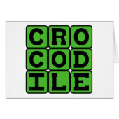 Crocodile, Semiaquattic Reptile (Front Horizontal)