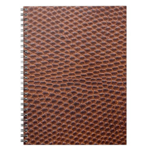 Crocodile Skin: Brown Leather Texture Notebook