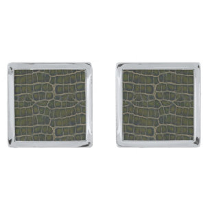 Crocodile Skin  Cufflinks