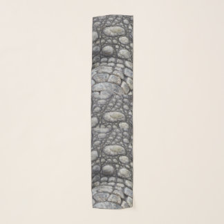 Crocodile Skin Image All-Over-Print Scarf