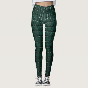 Crocodile skin leggings