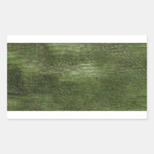 crocodile skin texture rectangular sticker