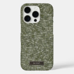 Crocodile Snake Reptile Wild Animal Skin Pattern iPhone 16 Pro Case