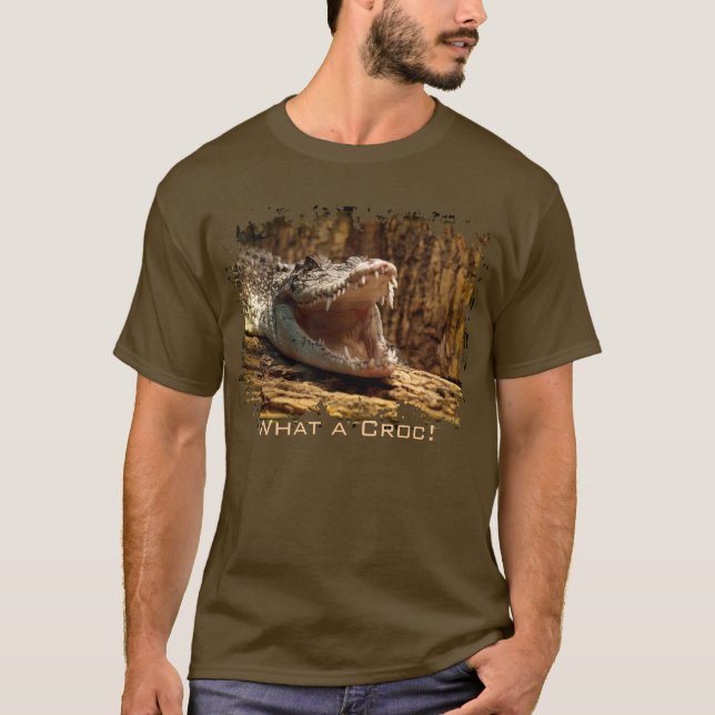 Crocodile Teeth, Alligator,Reptile, Wildlife T-Shirt (Front)