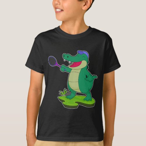 Crocodile Tennis Tennis racket Sports T_Shirt