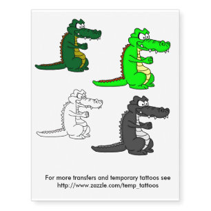 Crocodile transfers and temporary tattoos