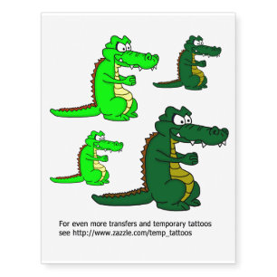 Crocodile transfers and temporary tattoos