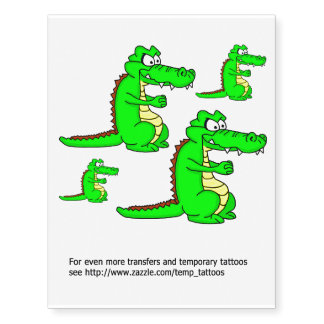 Crocodile transfers and temporary tattoos
