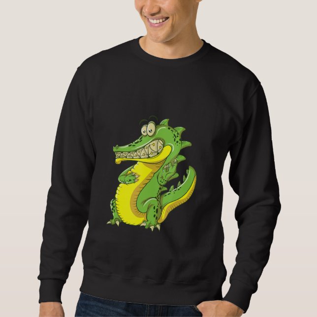 Crocodile With Braces Sweatshirt (Front)