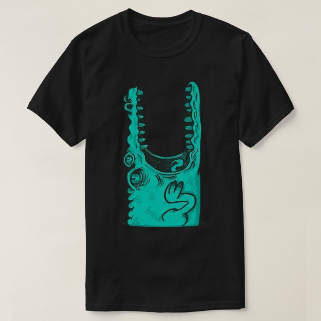 Crocodile with Mouth Open  T-Shirt (Design Front)