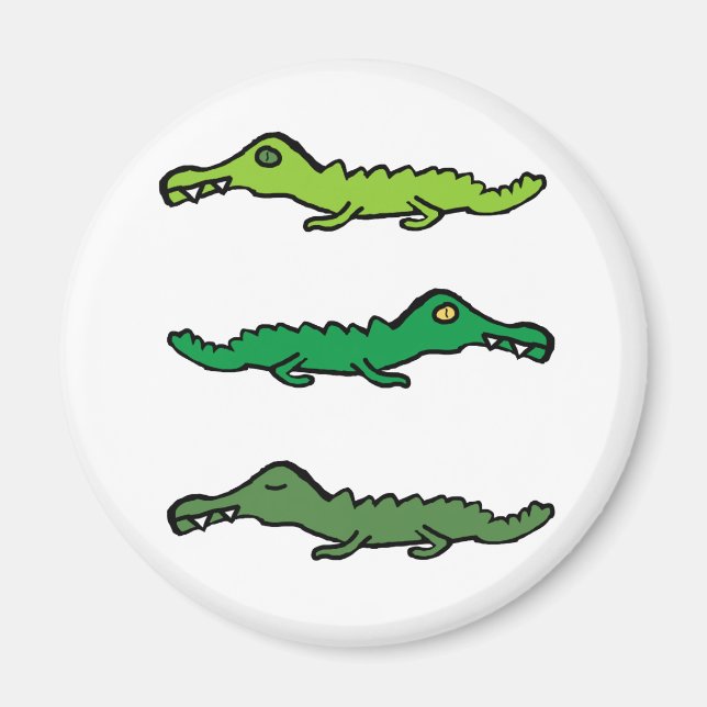 Crocodiles and Alligators Magnet (Front)