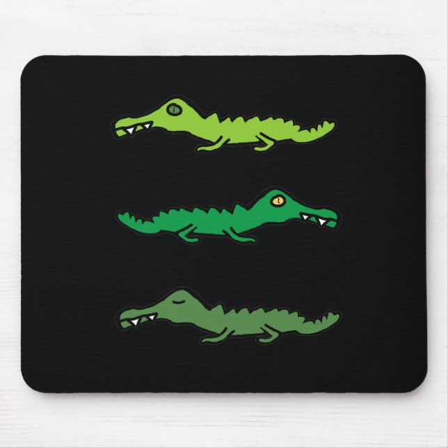 Crocodiles and Alligators Mouse Pad (Front)