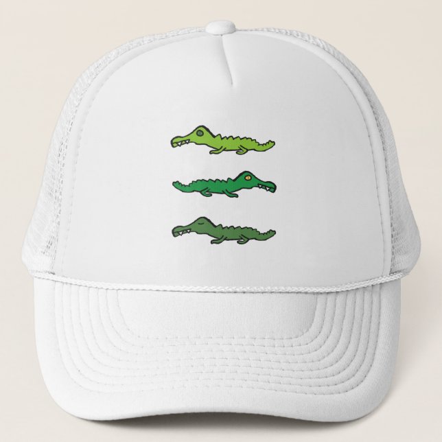 Crocodiles and Alligators Trucker Hat (Front)
