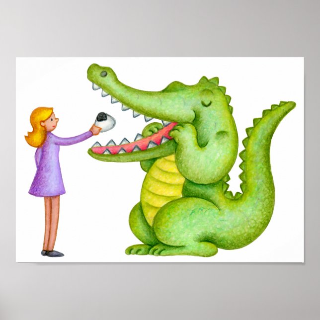 Crocodile's lunchtime. poster (Front)