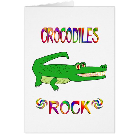 CROCODILES ROCK CARDS (Front)