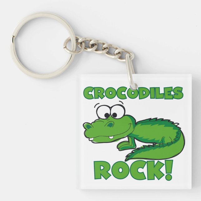 Crocodiles Rock Keychain (Front)