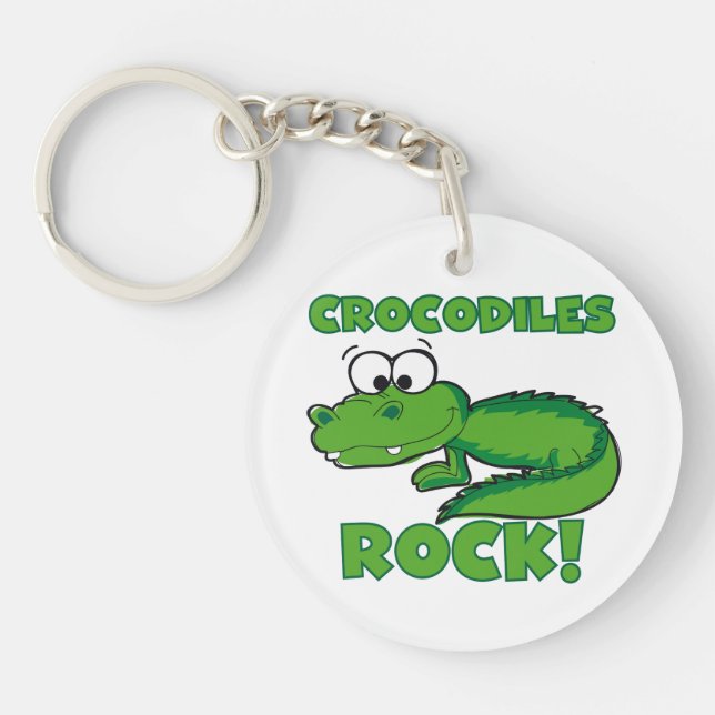 Crocodiles Rock Keychain (Front)
