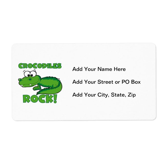 Crocodiles Rock Label (Front)