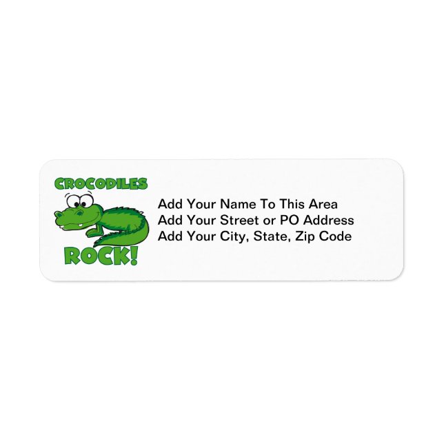 Crocodiles Rock Label (Front)
