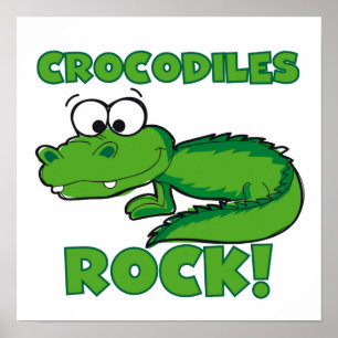 Crocodiles Rock Poster
