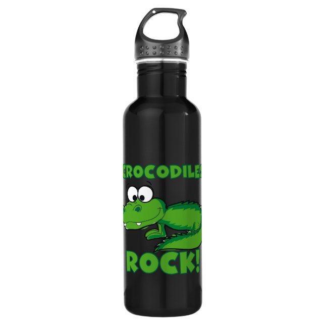 Crocodiles Rock Water Bottle (Front)
