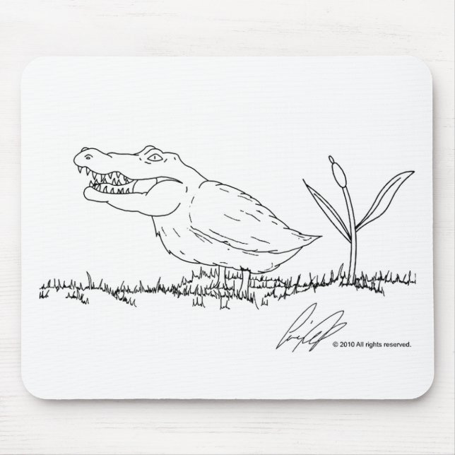 Crocoduck mousepad (Front)