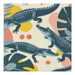 Crocs Faux Canvas Print