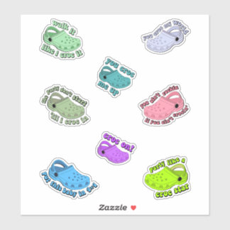 crocs quotes funny stickerspack sticker