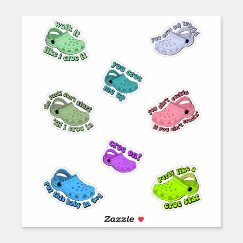  crocs quotes funny stickerspack  sticker
