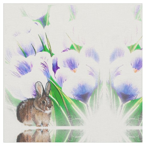Crocus Bunny Fabric