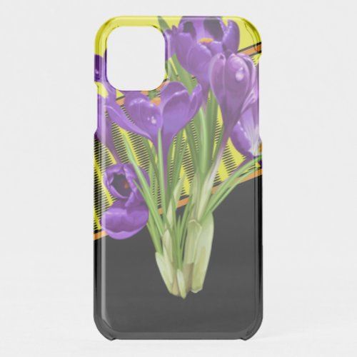 Crocus FloralGeometric Design iPhone 11 Case