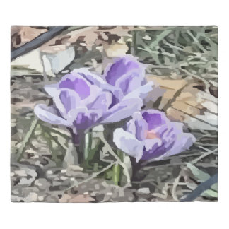 Crocus Floral King Duvet Cover