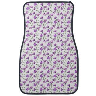 Crocus Flower Car Floor Mat