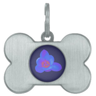 Crocus Flower Hot and Cold Pet Tag