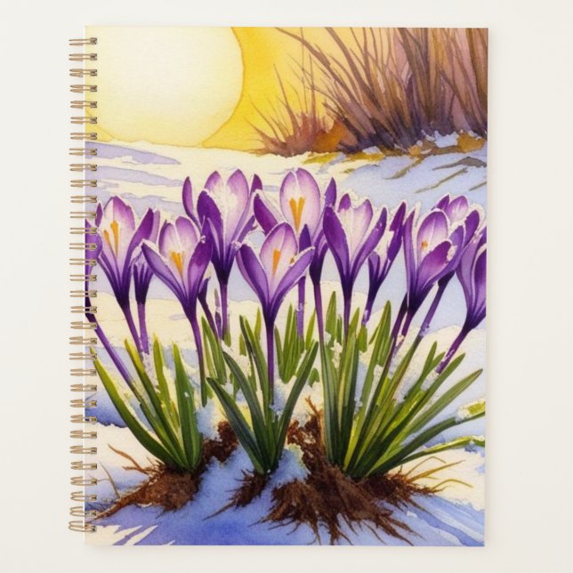 Crocus Flower Planner (Front)