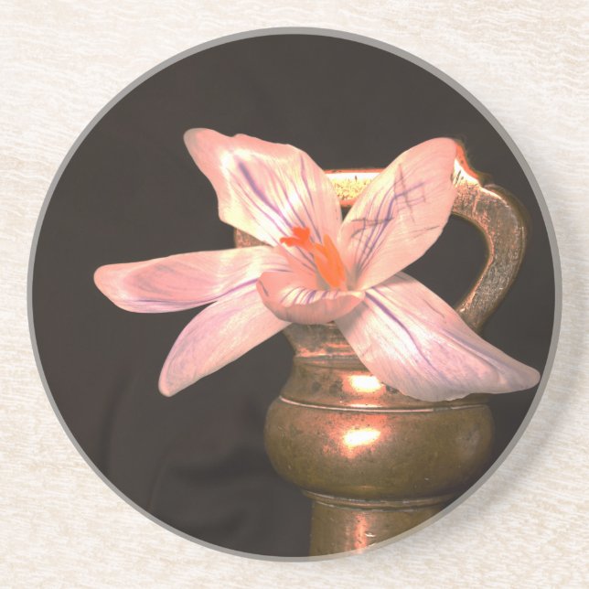 Crocus Flowers Drink Coaster (Front)