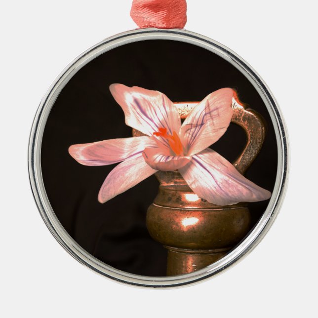 Crocus Flowers Metal Ornament (Front)