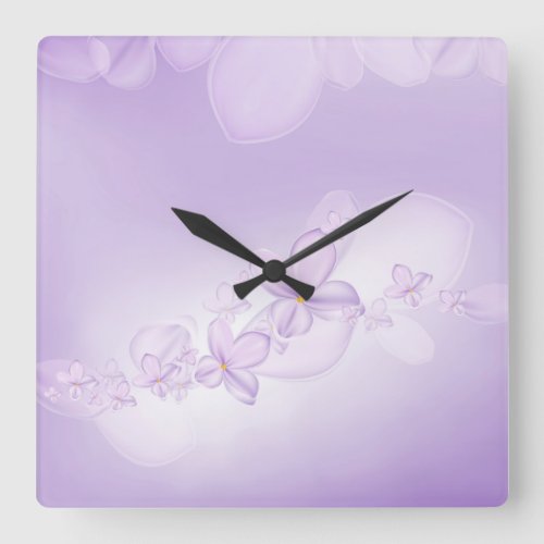 Crocus Flowers Wall Clock